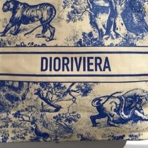 Dior Blue and Cream Tote Bag